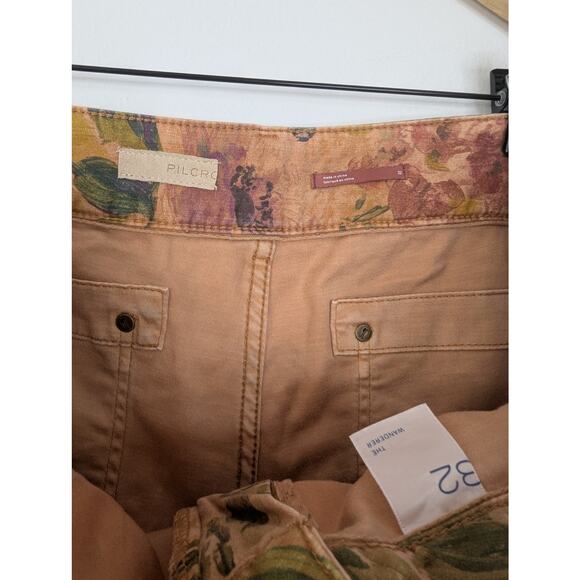 Pilcro Anthropologie Floral The Wanderer Low-Rise Pants - Picture 8 of 9